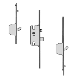 GU Secury Europa 2R/2SH 1050 Multipoint Lock - 2 Hook 2 Roller - 35/92 Standard - 6-32602-02-0-1