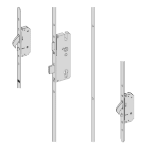 WINKHAUS AV2 Heritage Auto Locking Lever Operated Latch & Deadbolt 16mm Flat - 2 Hook - 35/92 - LH