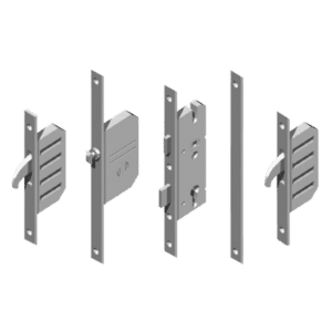 WINKHAUS AV2 EntryGuard Lever Operated Latch & Deadbolt 16mm Flat - 2 Hook - 35/92