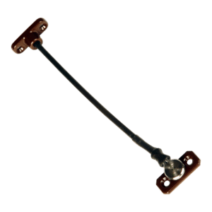 JACKLOC Perma Permanent Swivel/Stud Window Restrictor - Brown
