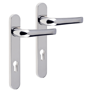 MILA Supa 92 Lever/Lever - 220mm Backplate - Polished Stainless Steel