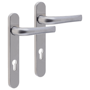 MILA Supa 92 Lever/Lever - 220mm Backplate - Brushed Stainless Steel