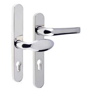 MILA Supa 92 Lever/Pad - 240mm Backplate - Polished Stainless Steel