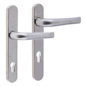 MILA Supa 92/62mm Lever/Lever - 240mm Backplate - Brushed Stainless Steel