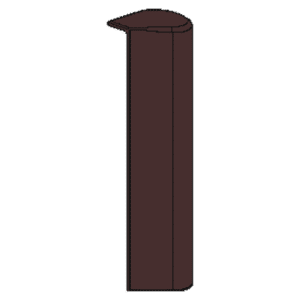 MACO Multi Trend Cover Caps For Rebated Corner Supports - Brown - RH