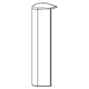 MACO Multi Trend Cover Caps For Rebated Corner Supports - White - LH