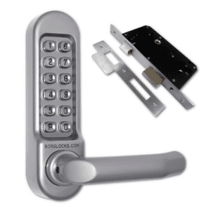 BORG LOCKS BL5003 Digital Lock With Inside Handle And Euro-Profile Lockcase - BL5003SS