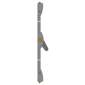DORMAKABA PHA 3 Point Antithrust Panic Latch - Silver