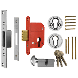 ERA 233 Fortress BS Euro Keyless Egress Key & Turn Deadlock With Cylinder - 64mm PC KD Boxed