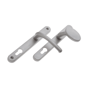 FAB & FIX Balmoral 92PZ Lever/Pad UPVC Furniture - Satin Silver