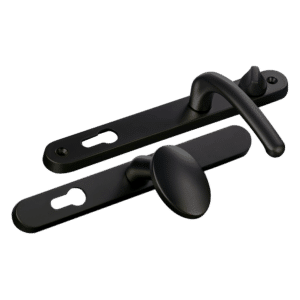 FAB & FIX Balmoral 92/62 Lever/Pad Snib UPVC Furniture - Black