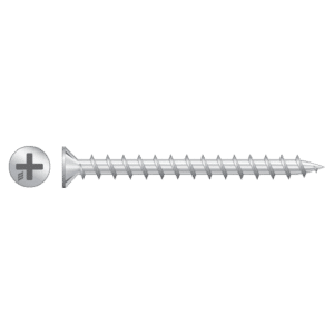 RAPIERSTAR Sharp Point Screws For Non-Reinforced UPVC - Countersunk - 4.3mm x 35mm - ZP (Qty 1000)