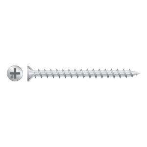 RAPIERSTAR Sharp Point Screws For Non-Reinforced UPVC - Countersunk - 4.3mm x 40mm - ZP (Qty 1000)