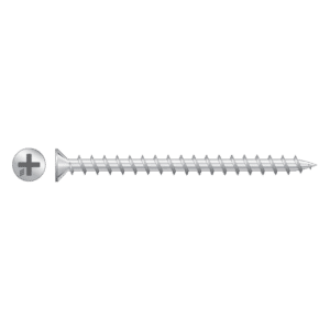 RAPIERSTAR Sharp Point Screws For Non-Reinforced UPVC - Countersunk - 4.3mm x 45mm - ZP (Qty 500)
