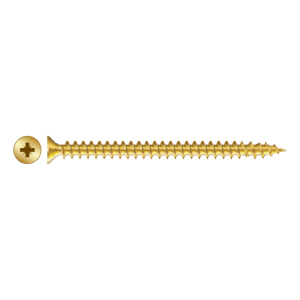 RAPIERSTAR Sharp Point Wood Screw - Countersunk - 5.0mm x 40mm - YP (Qty 200)