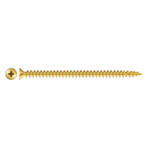 RAPIERSTAR Sharp Point Wood Screw - Countersunk - 5.0mm x 50mm - YP (Qty 200)