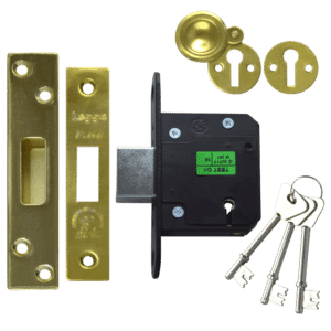 LEGGE New Style N5641 & N5761 5 Lever Deadlock - 64mm PB KD Boxed
