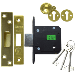 LEGGE New Style N5641 & N5761 5 Lever Deadlock - 76mm PB KD Boxed