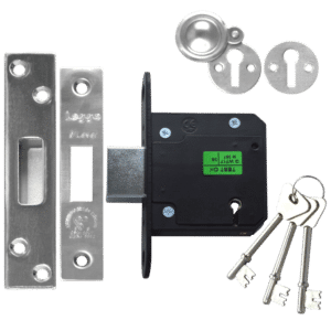 LEGGE New Style N5641 & N5761 5 Lever Deadlock - 76mm SS KD Boxed