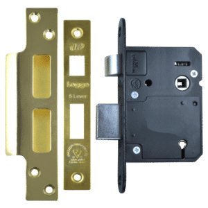 LEGGE New Style N5642 & N5762 BS 5 Lever Sashlock - 81mm PB KD Boxed