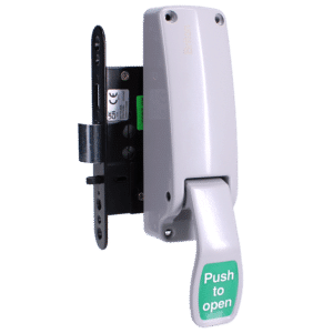 BRITON 389.N Push Pad Emergency Exit Mortice Nightlatch - Silver Enamelled