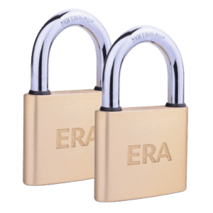 ERA Solid Brass Padlock - 40mm - Twin Pack
