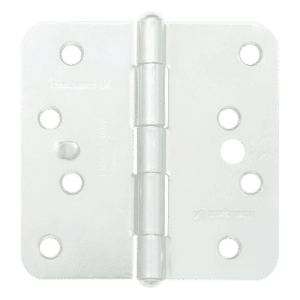 GRIDLOCK Fixed Pin Wide Butt Hinges - Radius - WH