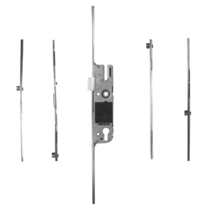 GU Lever Operated Latch & Deadbolt - 4 Roller - 40/92