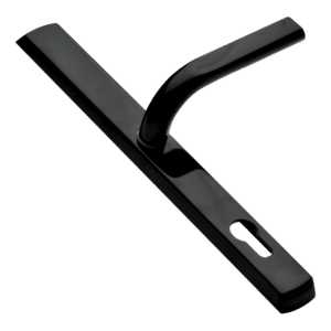 LOXTA 92 Lever/Lever UPVC Furniture - 278mm Backplate - Black