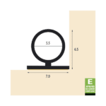 REDDIPLEX 5.5mm Acoustic Bubble Seal To Suit Timber, Steel & Composite Doors - 5.5mm x 50m - White