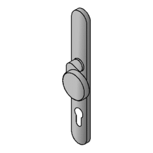 GU B-72640-61-0-8 BKS Narrow Stile Half-Set Knob With Backplate - B-72640-61-0-8