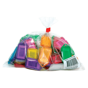 KEVRON ID5 AC50 Tags Bag of 50 Assorted Colours - Assorted Colours x 50