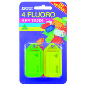 KEVRON ID38 Fluorescent Tags Blister Pack 4 pcs - 4 pcs