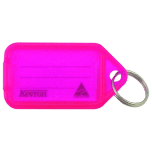KEVRON ID38 Tags Bag of 50 Fluorescent - Hot Pink x 50