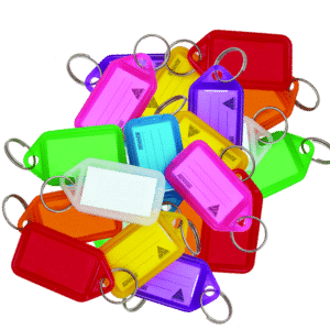 KEVRON ID30 Giant Tags Bag of 25 Assorted Colours - Assorted Colours x 25