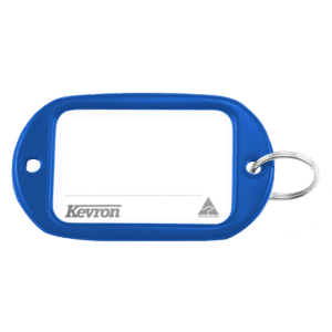 KEVRON ID10 Jumbo Key Tags Bag of 50 Assorted Colours - Blue x 50