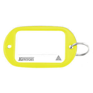KEVRON ID10 Jumbo Key Tags Bag of 50 Assorted Colours - Yellow x 50