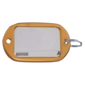 KEVRON ID10 Jumbo Key Tags Bag of 50 Assorted Colours - Gold x 50