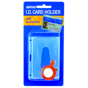 KEVRON ID1013 RE Clear Card Holder & Reel Pack - Clear