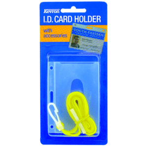 KEVRON ID1013 LA Clear Card Holder with Lanyard - Clear