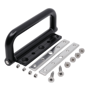 DEBAR Pull Hinge To Suit Visofold 1000 - Black - Open In