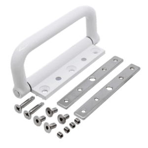 DEBAR Pull Hinge To Suit Visofold 1000 - White - Open In
