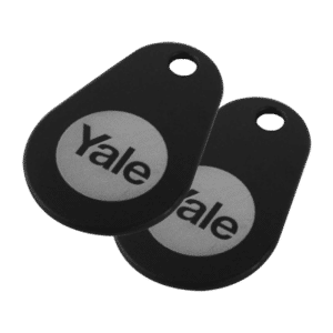 YALE Smart Lock Key Tag - Black - Twin Pack