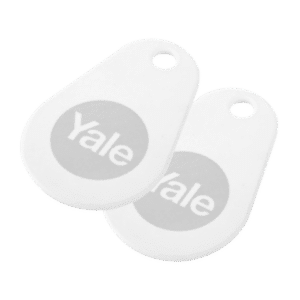 YALE Smart Lock Key Tag - White - Twin Pack
