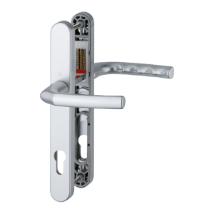 HOPPE Birmingham 92mm UPVC Lever Door Furniture 215mm Screw Centers 1117/3810N - 92mm Centres Silver