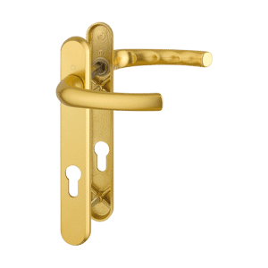 HOPPE Tokyo 92mm UPVC Lever Door Furniture 1710RH/3370N/3360N - 92mm Centres Gold