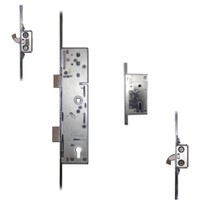 ERA Lever Operated Latch & Deadbolt Split Spindle - 20mm Faceplate - 2 Large Hooks & Deadlock - 45/92