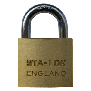 B&G STA-LOCK C Series Brass Open Shackle Padlock - Steel Shackle - 51mm KD - C250