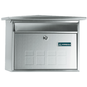 ARREGUI Deco Mailbox - Satin Stainless Steel