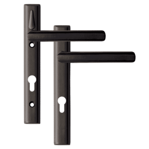 LOXTA Stealth Double Locking Lever Handle (Euro External) - 122mm 92PZ - Polished Black